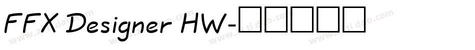 FFX Designer HW字体转换